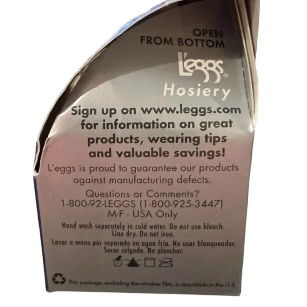 L'eggs SheerEnergy Control Top B Pantyhose Sheer‎ Toe Suntan Revitalizing NIP